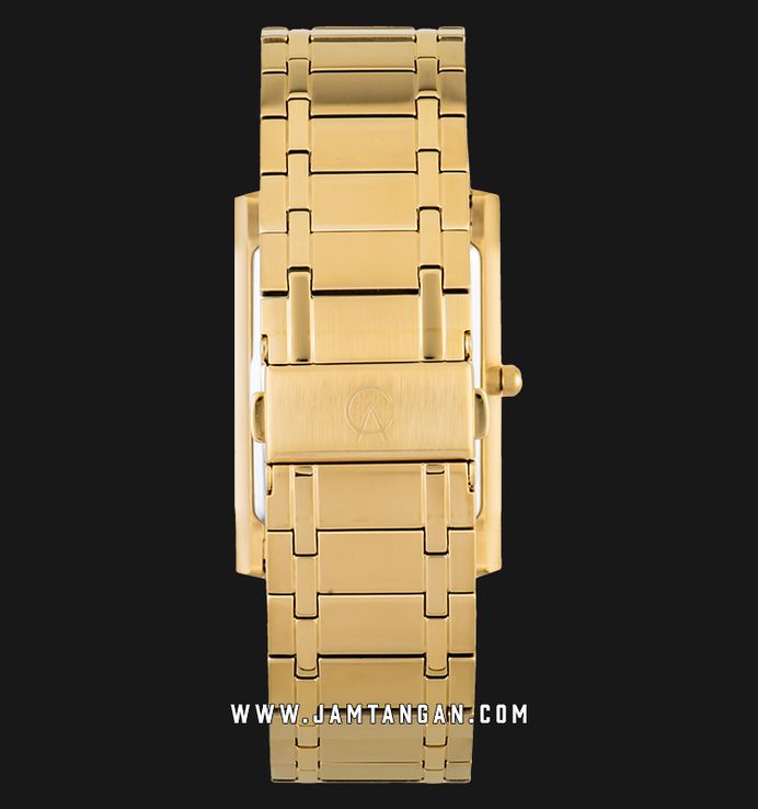 Alexandre Christie Classic AC 8606 MH BGPSL White Dial Gold Stainless Steel Strap