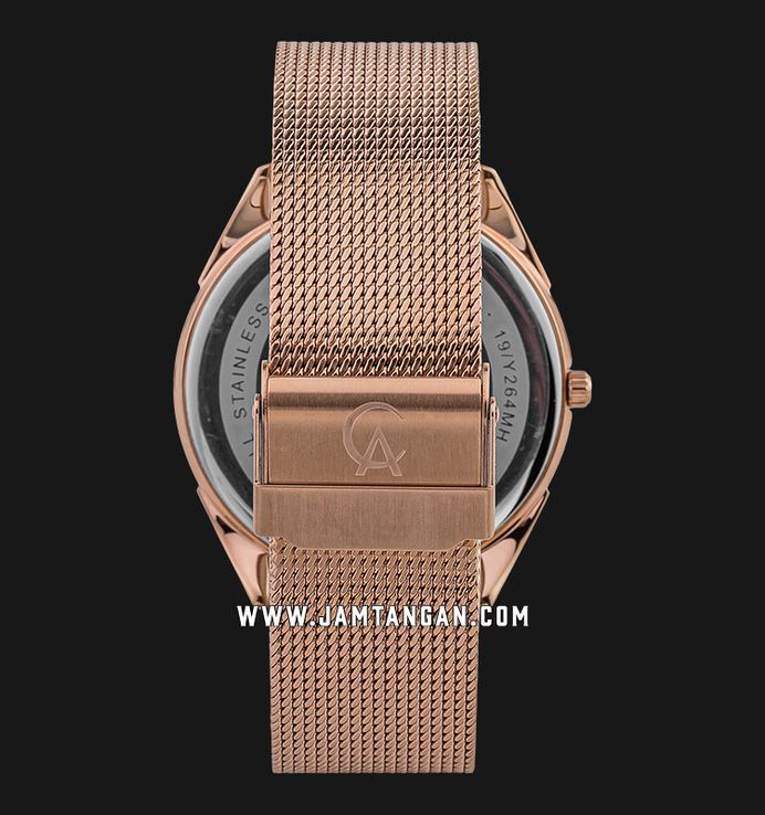 Alexandre Christie Classic AC 8626 MH BRGSL Men Silver Dial Rose Gold Mesh Strap