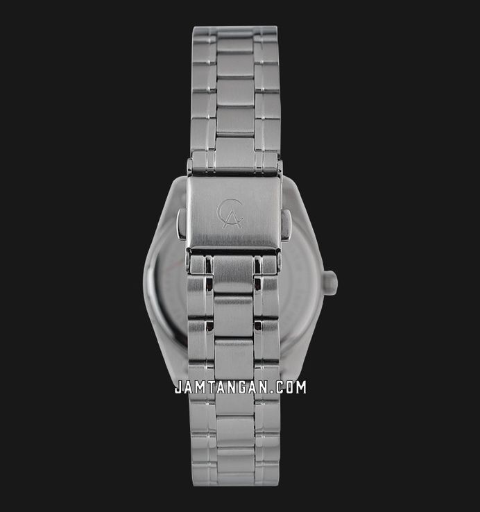 Alexandre Christie Classic Steel AC 8660 LD BSSRE Macaron Series Red Dial Stainless Steel Strap