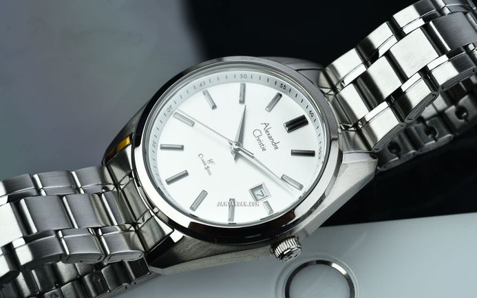 Alexandre Christie Classic Steel AC 8660 LD BSSSL Ladies White Dial Stainless Steel Strap