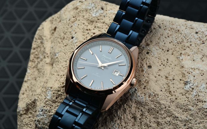 Alexandre Christie Classic Steel AC 8660 LD BURBU Ladies Blue Dial Blue Stainless Steel Strap