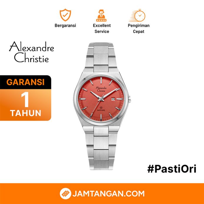 Alexandre Christie AC 8697 LD BSSOR Ladies Sapphire Orange Dial
