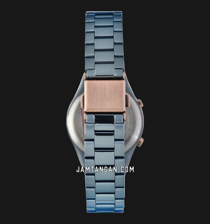 Alexandre Christie Digi AC 9385 LH BIULB Ladies Digital Dial Blue Stainless Steel Strap