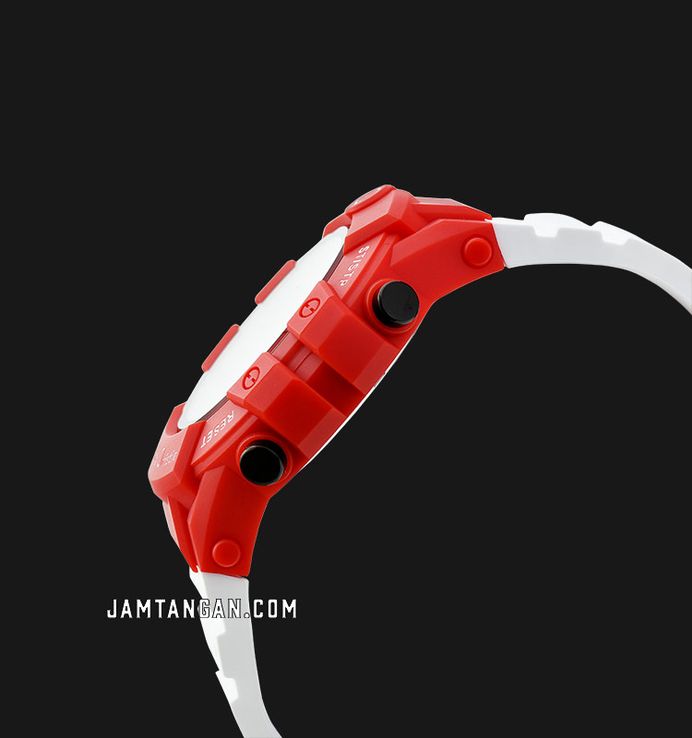 Alexandre Christie Digi AC 9387 MH RIPRESL Men Digital Dial White Rubber Strap