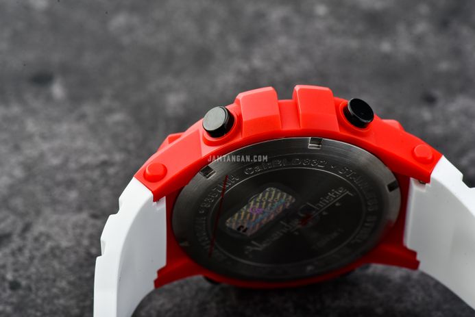 Alexandre Christie Digi AC 9387 MH RIPRESL Men Digital Dial White Rubber Strap