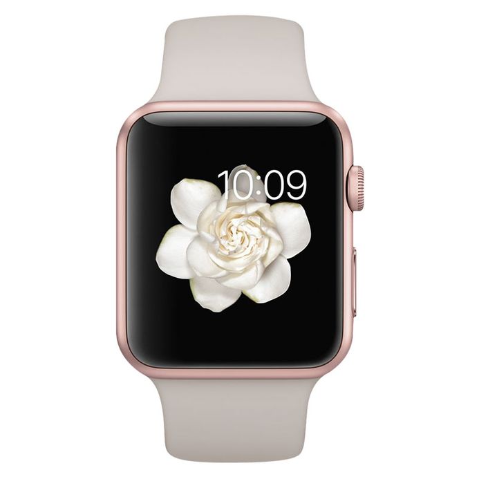 Apple Watch 42mm Rose Gold Aluminum Case with Stone Sport Band
