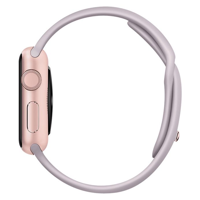 Apple Watch 38mm Rose Gold Aluminum Case with Lavender Sport Band