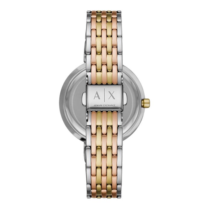Armani Exchange AX5911 Ladies Black Dial Multi Tone Stainless