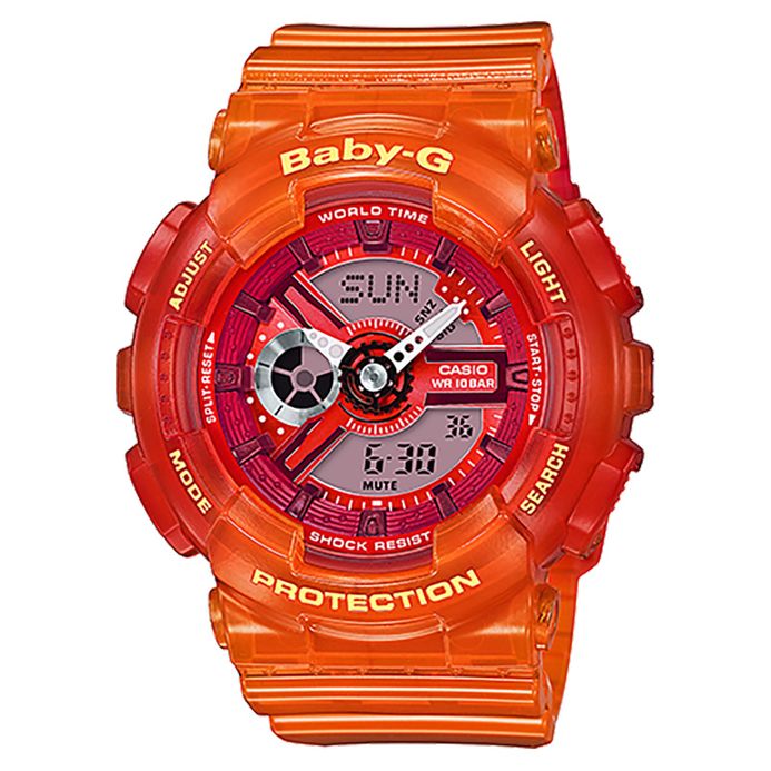 Casio Baby-G BA-110JM-4ADR G-Shock Tandem Series Orange Resin Band