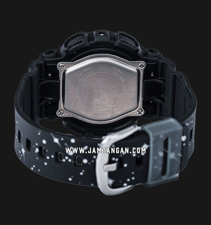 Casio Baby-G BA-110ST-1ADR Starry Sky Series Digital Analog Dial Black Twinkling Stars Resin Band