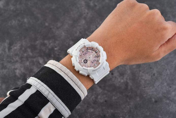 Baby g ba 110 rose gold discount