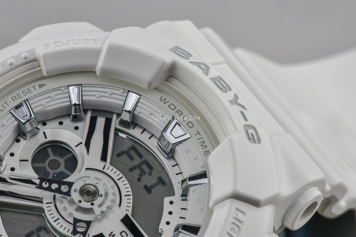 Casio Baby-G BA-110X-7A3DR Digital Analog Dial White Resin Band
