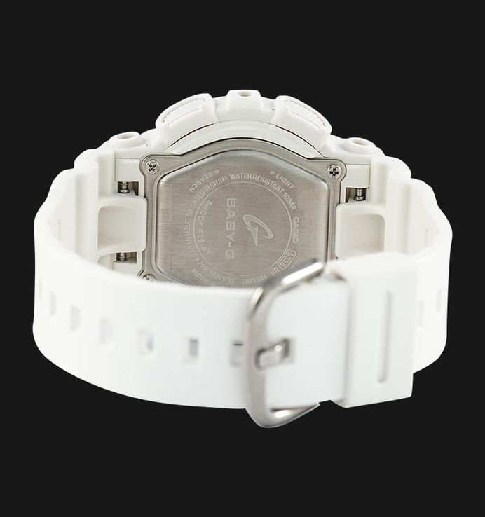 Casio Baby-G BA-110XRG-7ADR Digital Analog Rose Gold Dial White Resin Band