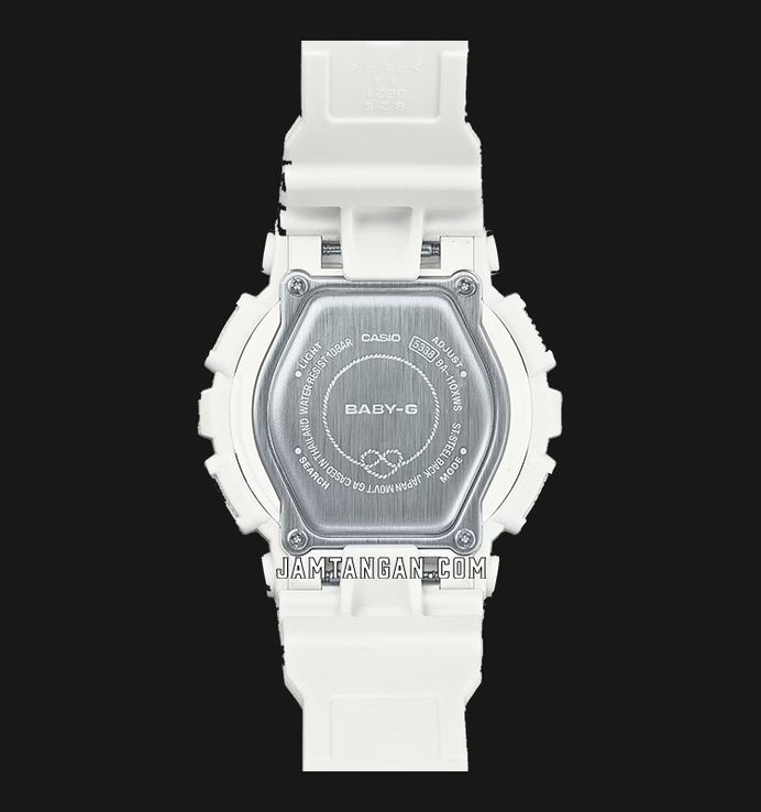 Casio Baby-G X ITZY BA-110XWS-7ADR Seasonal Collection Digital Analog Dial White Resin Band