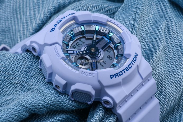 Casio Baby-G BA-110YK-2AJF Y2K Inspired Digital Analog Dial Blue Resin Band (JDM)