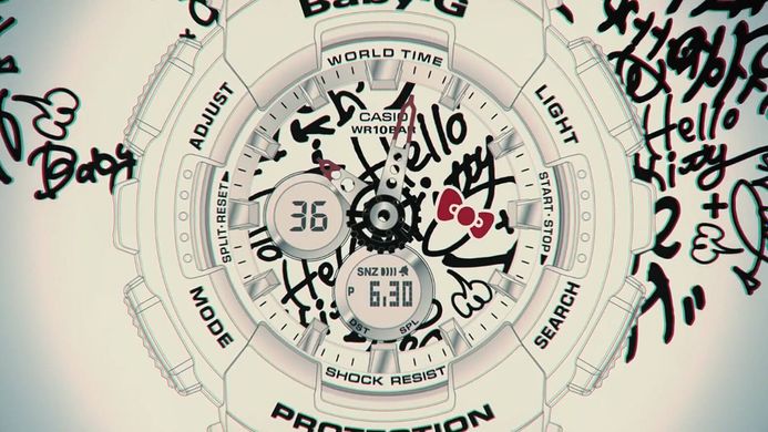 Casio Baby-G BA-120KT-7A BA-120KT-7ADR Collaboration Model Hello