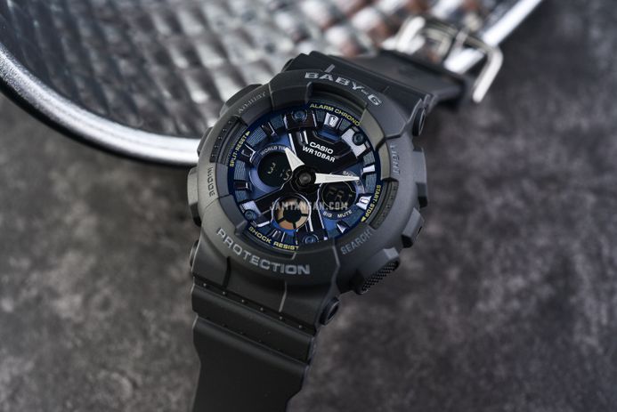 【正規取扱店】 Casio Baby-G BA-130-1A2 BA-130-1A2DR Brilliantly Color Blue 時計