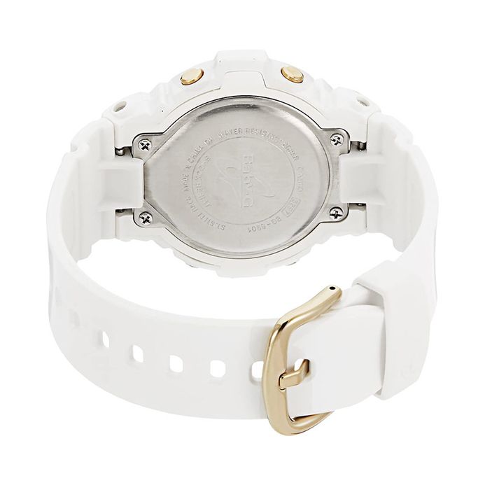 Casio Baby-G BG-6901-7 BG-6901-7DR Digital Dial White Resin Band