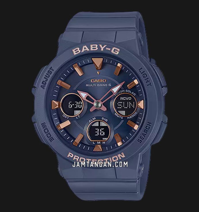 Casio Baby-G BGA-2510-2A BGA-2510-2AJF Radio Solar Blue Navy
