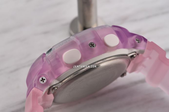 Casio Baby-G BGA-280-6ADR Standard Ladies Digital Analog Dial Light Purple Clear Resin Band