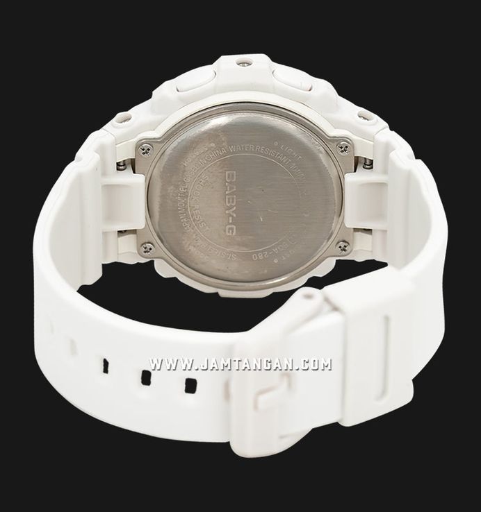 Casio Baby-G BGA-280-7AJF Ladies Digital Analog Dial White Resin Band (JDM)