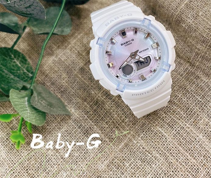 Casio Baby-G BGA-280-7AJF Ladies Digital Analog Dial White Resin Band (JDM)