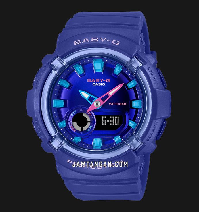 Casio Baby-G BGA-280DN-2ADR Dance Floor Digital Analog Dial Blue Resin Band