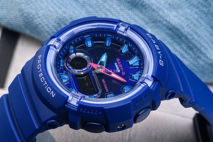 Casio Baby-G BGA-280DN-2ADR Dance Floor Digital Analog Dial Blue Resin Band