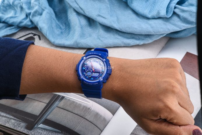 Casio Baby-G BGA-280DN-2ADR Dance Floor Digital Analog Dial Blue Resin Band