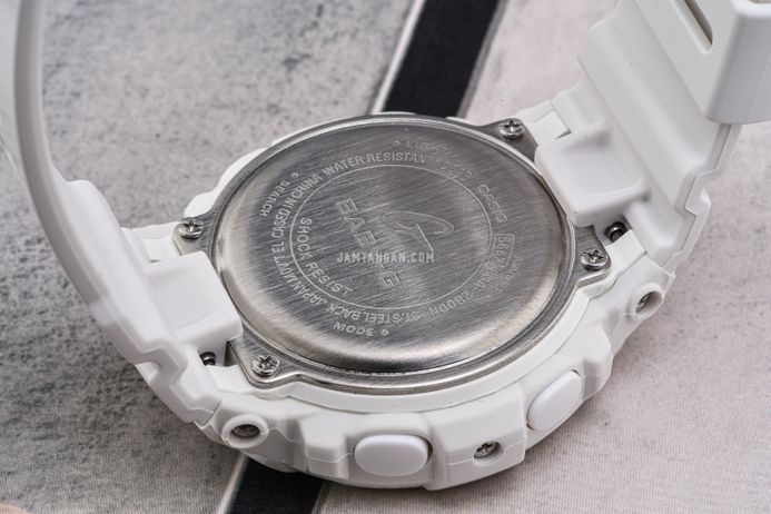 Casio Baby-G BGA-280DN-7ADR Dance Floor Digital Analog Dial White Resin Band