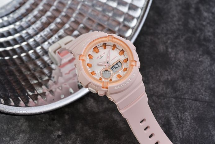 Casio Baby-G BGA-280SW-4ADR Sweet Collection Digital Analog Pink Dial Pink Pastel Resin Band