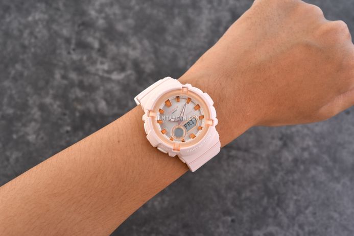 Casio Baby-G BGA-280SW-4ADR Sweet Collection Digital Analog Pink Dial Pink Pastel Resin Band