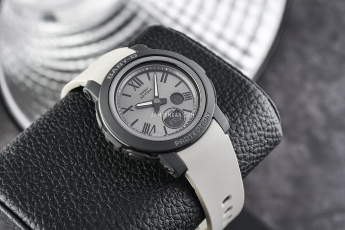 Casio Baby-G BGA-290-8ADR Standard Ladies Grey Digital Analog Dial Light Grey Resin Band