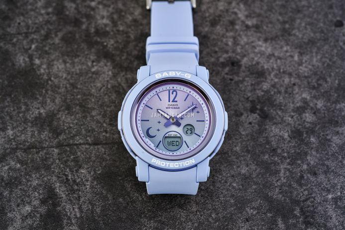 Casio Baby-G BGA-290DS-2AJF Moon & Stars Digital Analog Gradation Dial Blue Pastel Resin Band (JDM)