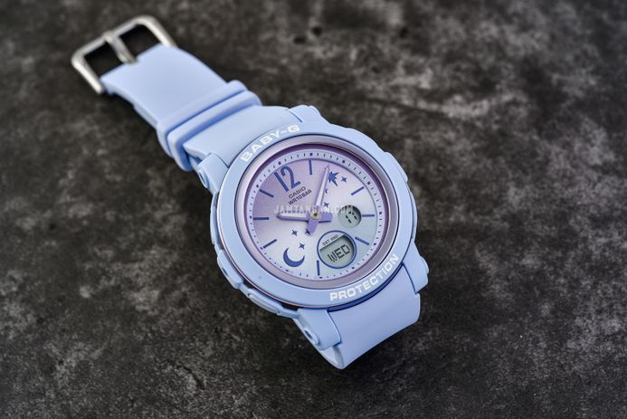 Casio Baby-G BGA-290DS-2AJF Moon & Stars Digital Analog Gradation Dial Blue Pastel Resin Band (JDM)