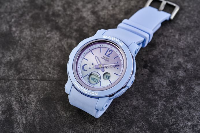 Casio Baby-G BGA-290DS-2AJF Moon & Stars Digital Analog Gradation Dial Blue Pastel Resin Band (JDM)