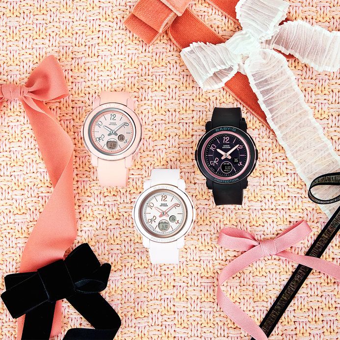 Casio Baby-G BGA-290RA-4AJF Ribbon Digital Analog Dial Pink Resin Band (JDM)