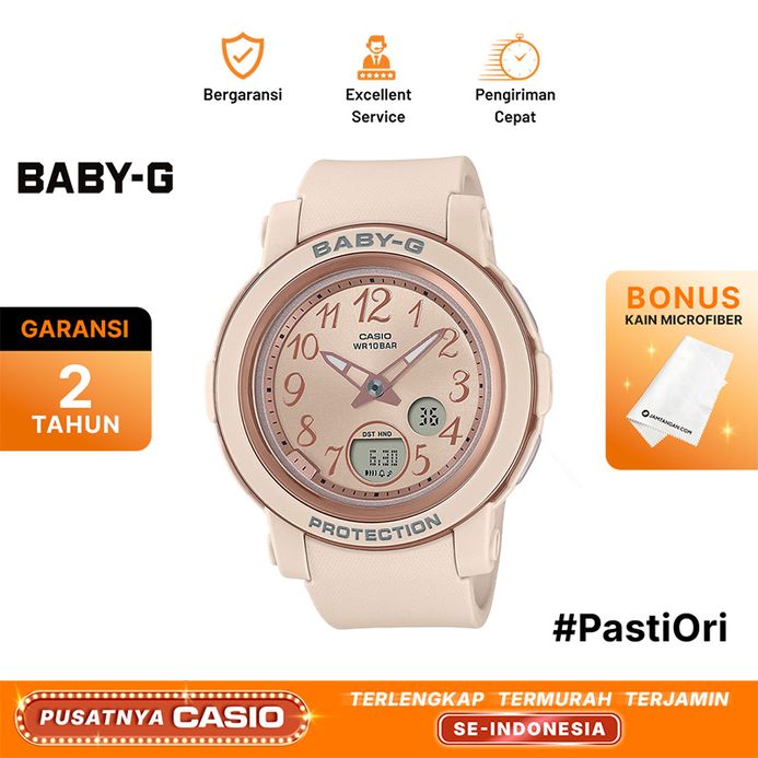 Casio Baby-G BGA-290SA-4ADR Digital Analog Dial Beige Resin Band