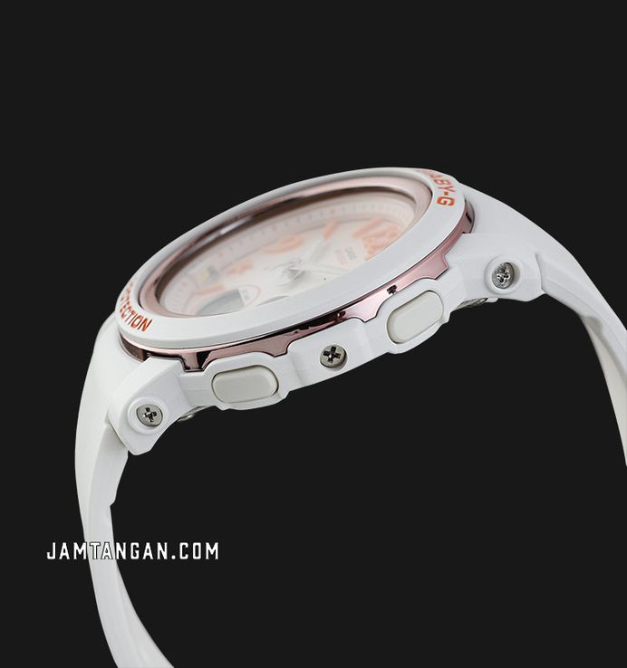 Casio Baby-G BGA-290US-4ADR Sea Elements Series Digital Analog Dial White Resin Band