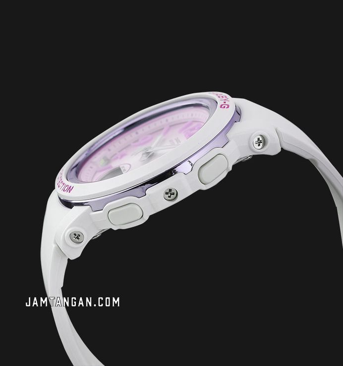 Casio Baby-G BGA-290US-6ADR Sea Elements Series Digital Analog Purple Dial White Resin Band