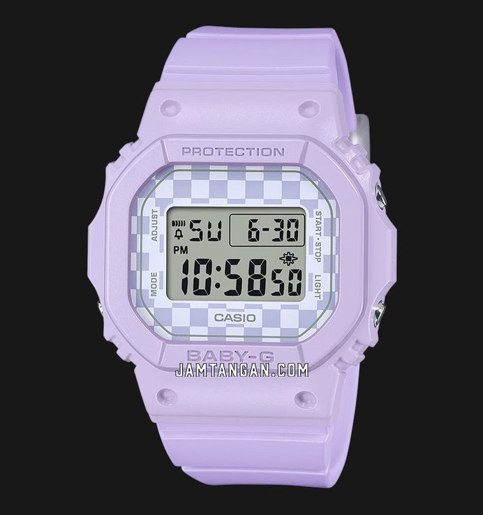 Casio Baby-G BGD-565GS-6DR Street Skate Culture Ladies Digital Dial Purple Resin Band