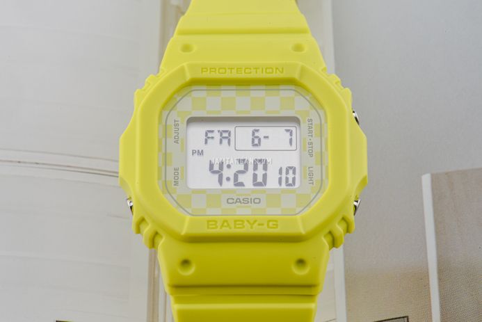 Casio Baby-G BGD-565GS-9DR Street Skate Culture Ladies Digital Dial Yellow Resin Band