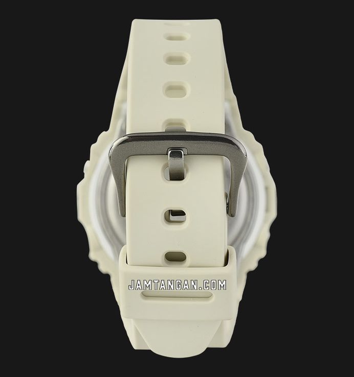 Casio Baby-G BGD-565RP-7DR Retro Pop Floral Pattern Digital White Dial White Pastel Resin Band