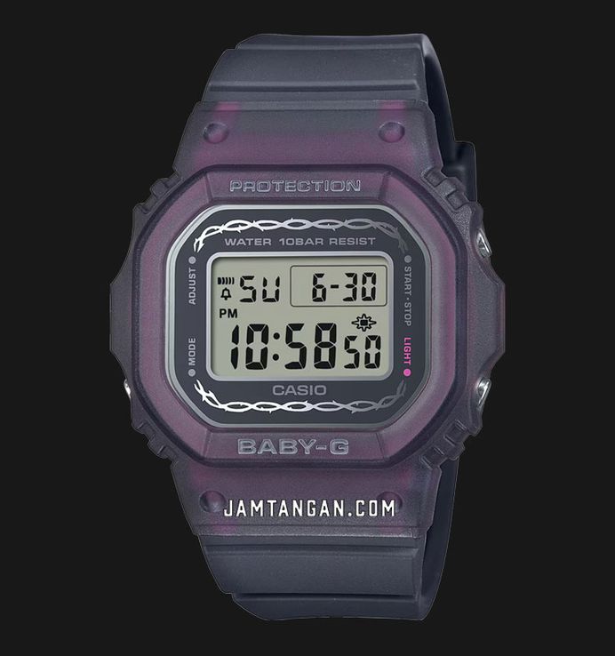 Casio Baby-G BGD-565RS-8DR Seasonal Collection Digital Dial Grey Transparent Band