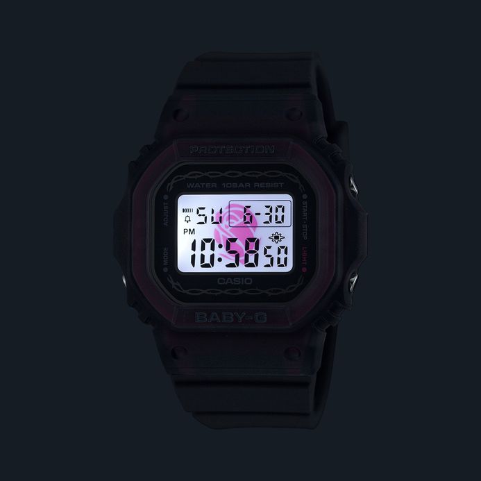Casio Baby-G BGD-565RS-8DR Seasonal Collection Digital Dial Grey Transparent Band