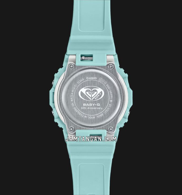 Casio Baby-G X Roxy BGD-565RX-2JR 30th Anniversary Digital Dial Blue Pattern Resin Band