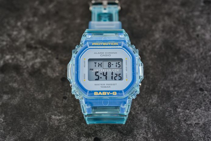 Casio Baby-G BGD-565SJ-2DR Summer Jelly Colours Digital Dial Blue Transparent Band