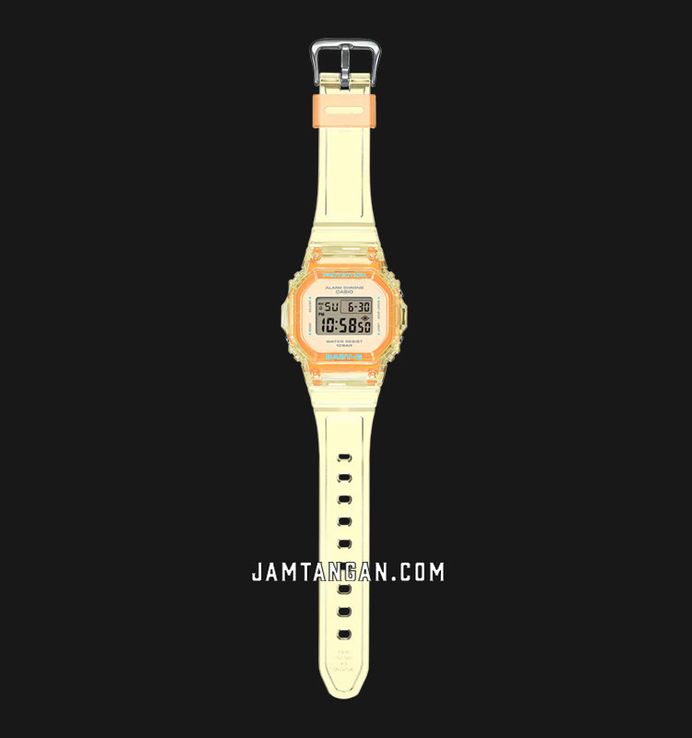Casio Baby-G BGD-565SJ-9DR Summer Jelly Colours Digital Yellow Dial Transparent Yellow Resin Band