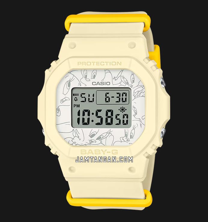 Casio Baby-G BGD-565TW-5JR Tweety Collaboration Model Ladies Digital Dial Yellow Resin Band (JDM)