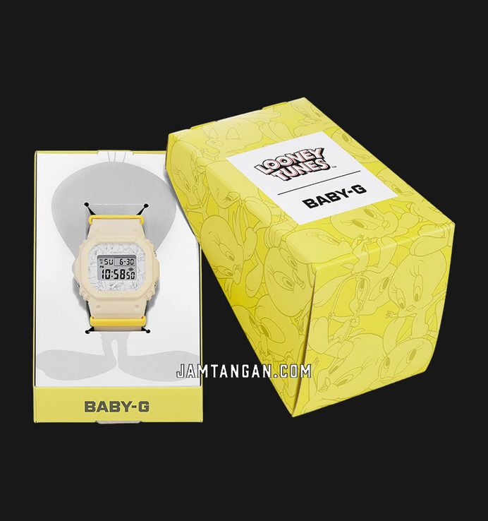Casio Baby-G BGD-565TW-5JR Tweety Collaboration Model Ladies Digital Dial Yellow Resin Band (JDM)